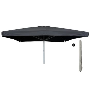 96920670 Parasol Karin2.0 500x500 Zwart Antraciet Incl Hoeshr