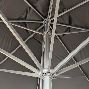 96920730 Parasol Liva2.0 500x500 Zwart Antraciet 4hr