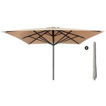 96920760 Liva2.0 Parasol Ecru Antraciet 400x400 Incl.hoeshr