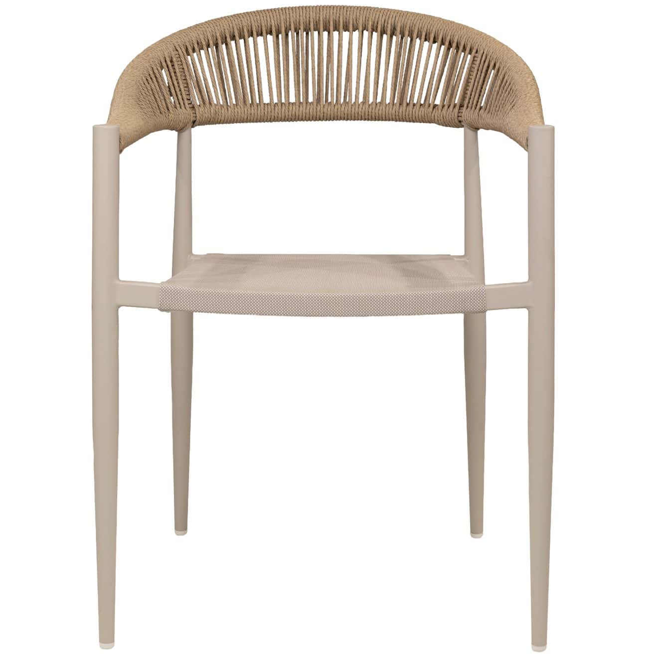 96921330 Jonah Terrasstoel Textileen Beige Zand 2hr