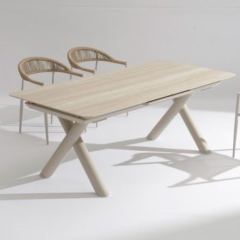 96921400 Belliami Tafel Uitschuifbaar 200:260x100cm Zand 13hr