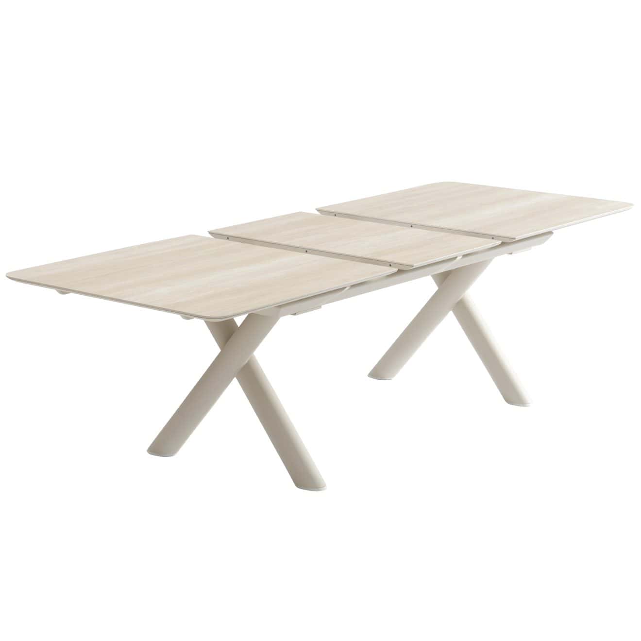 96921400 Belliami Tafel Uitschuifbaar 200:260x100cm Zand 4hr