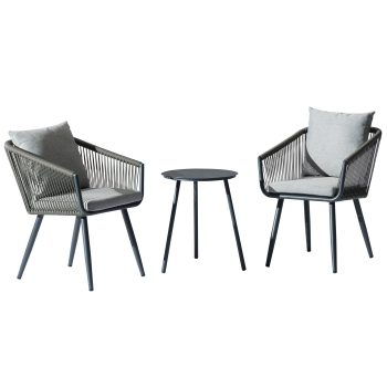 96922330 Ayana Loungeset 3pcs Antraciet 1hr