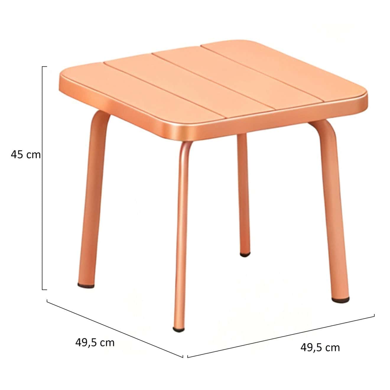 95419370 Terrasset Joy Tafel Oranje Afmeting