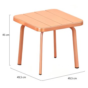 95419370 Terrasset Joy Tafel Oranje Afmeting