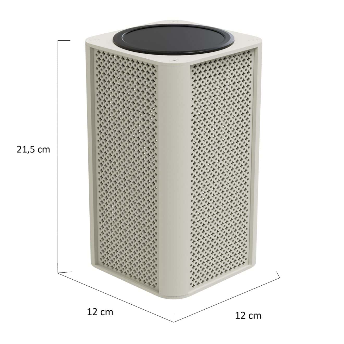95419480 Luna Lamp Vierkant Taupe Afmeting