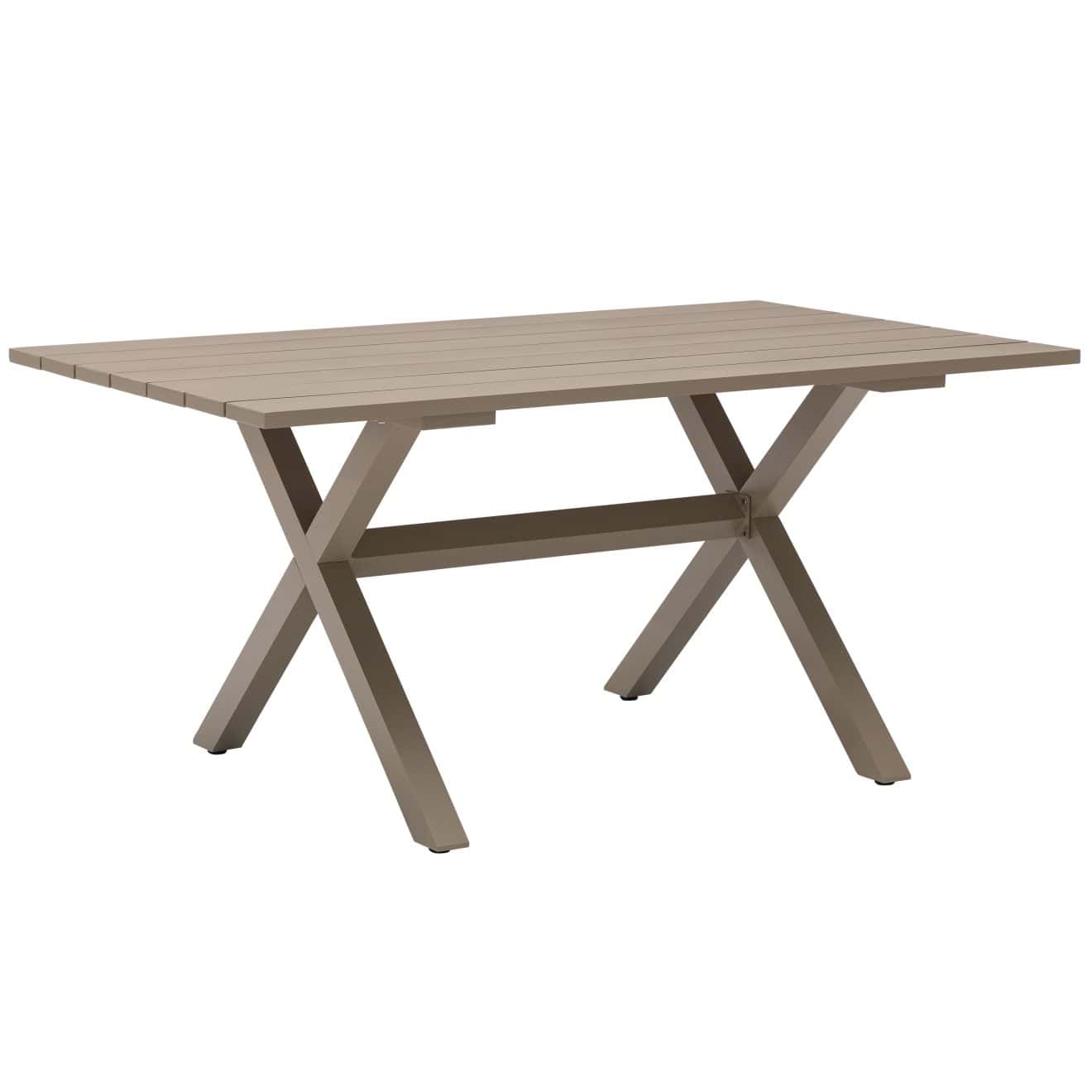 96922180 Vaskin Terrastafel 160x98cm Champagne 1hr