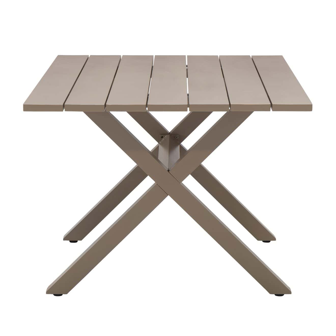 96922180 Vaskin Terrastafel 160x98cm Champagne 3hr