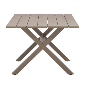 96922180 Vaskin Terrastafel 160x98cm Champagne 3hr