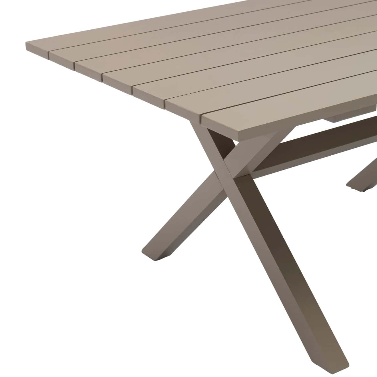96922180 Vaskin Terrastafel 160x98cm Champagne 5hr