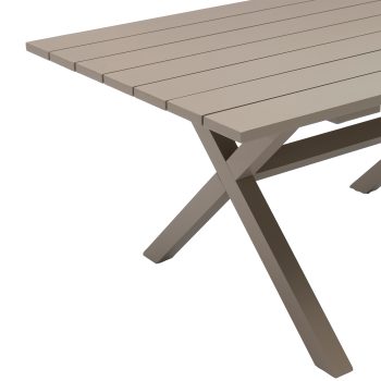 96922180 Vaskin Terrastafel 160x98cm Champagne 5hr