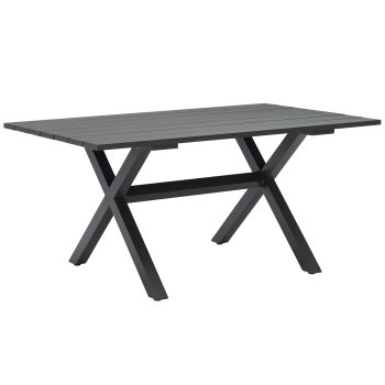 96922190 Vaskin Terrastafel 160x98cm Antraciet 1hr