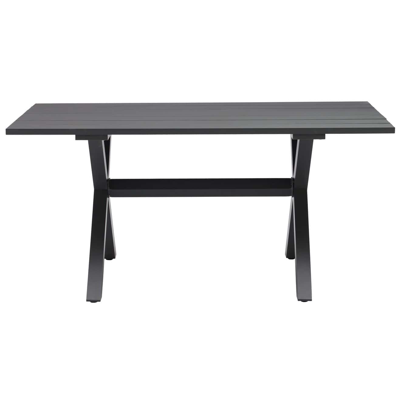 96922190 Vaskin Terrastafel 160x98cm Antraciet 2hr