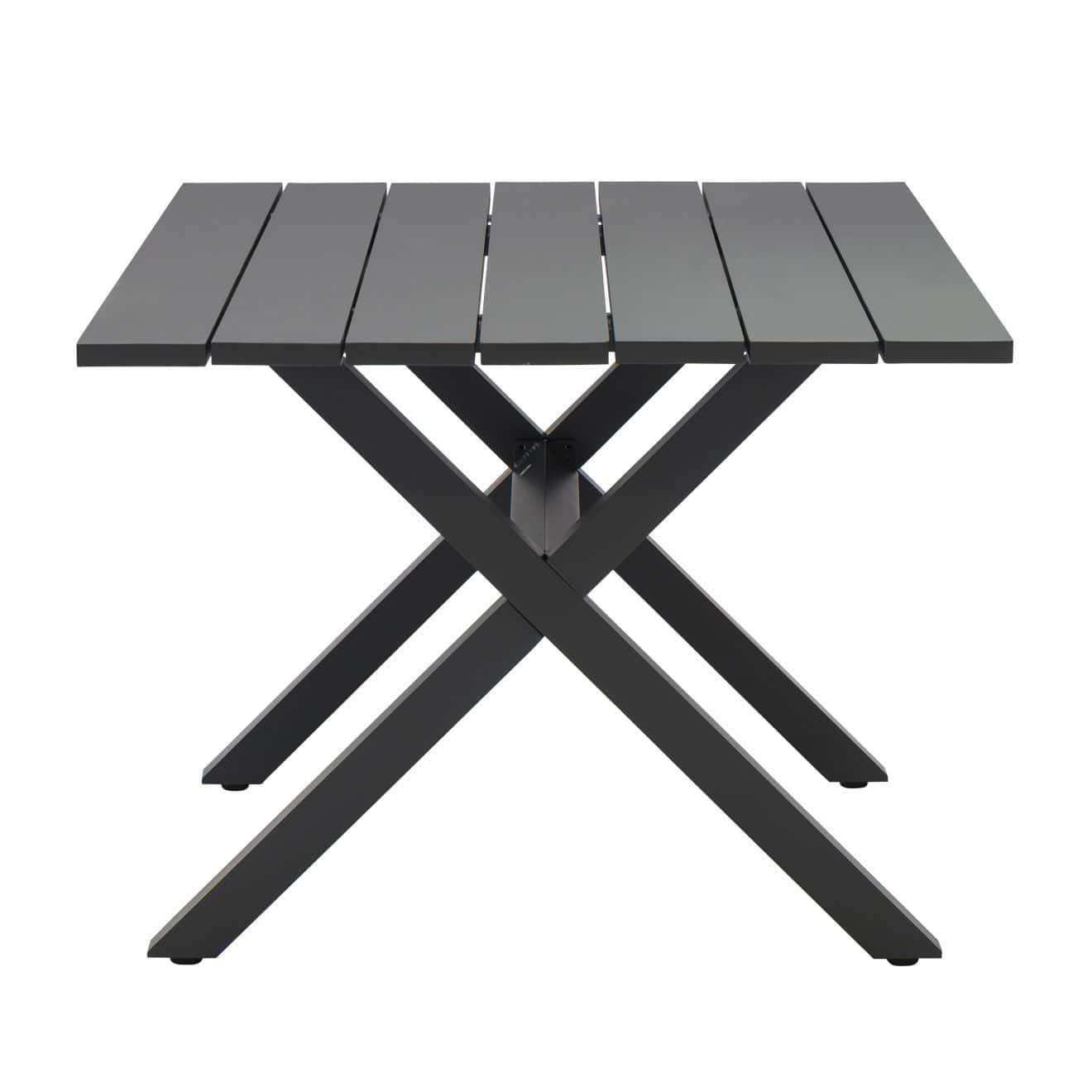 96922190 Vaskin Terrastafel 160x98cm Antraciet 3hr