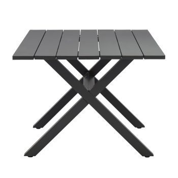 96922190 Vaskin Terrastafel 160x98cm Antraciet 3hr