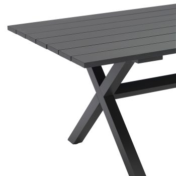 96922190 Vaskin Terrastafel 160x98cm Antraciet 5hr