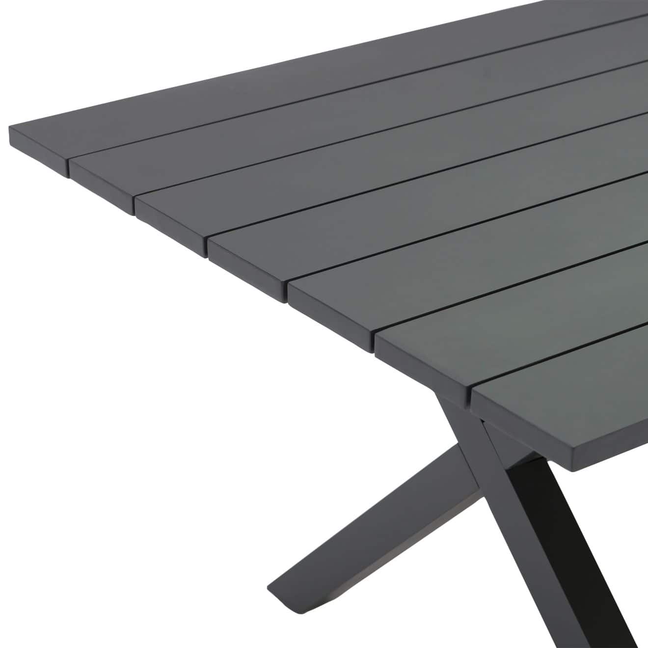 96922190 Vaskin Terrastafel 160x98cm Antraciet 7hr