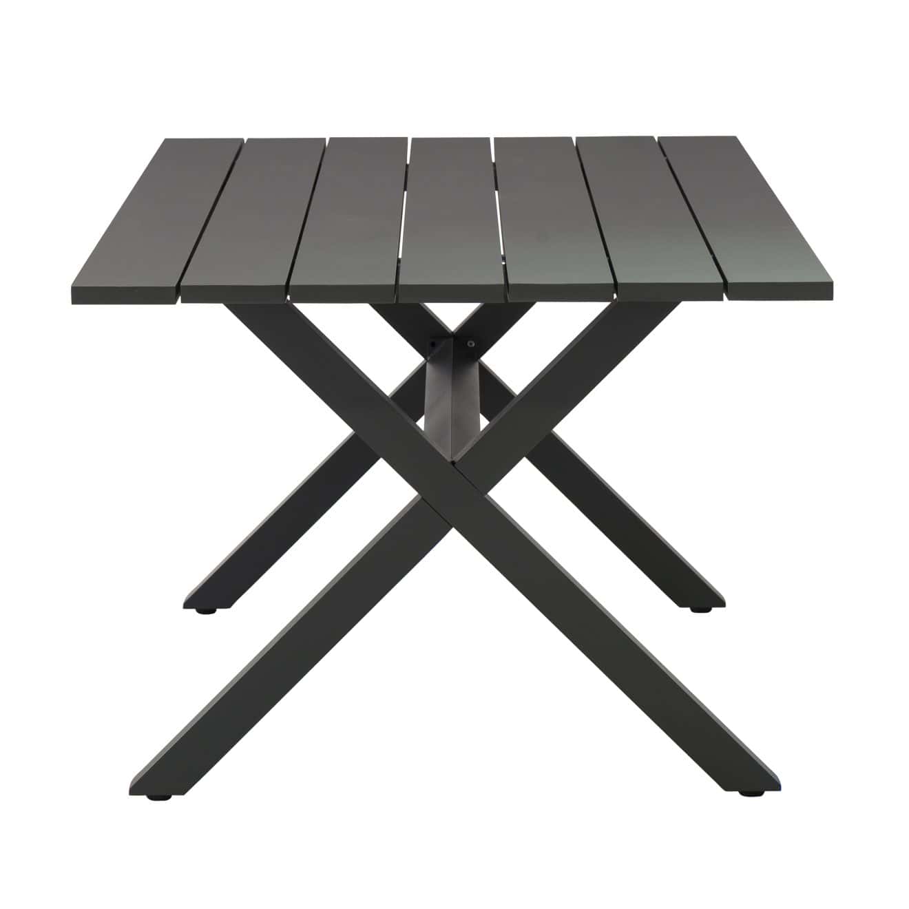 96922220 Vaskin Terrastafel 205x98cm Antraciet 3hr