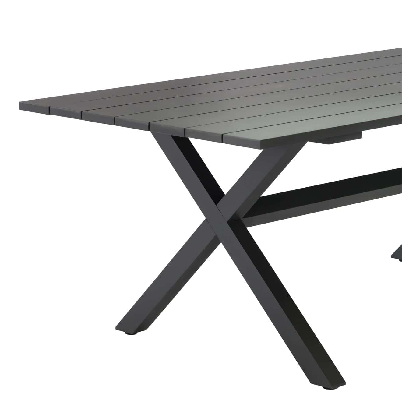 96922220 Vaskin Terrastafel 205x98cm Antraciet 4hr