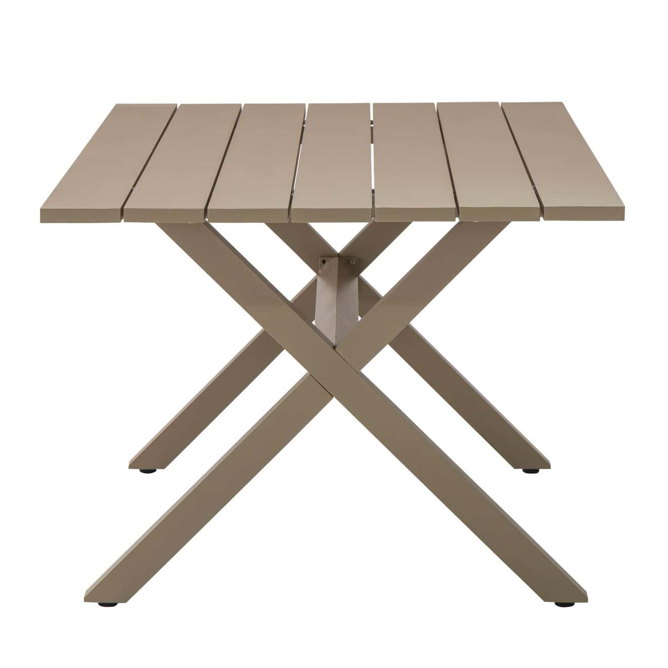 96922240 Vaskin Terrastafel 250x98cm Champagne 3hr
