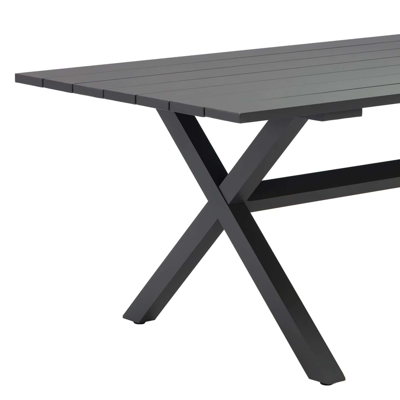 96922250 Vaskin Terrastafel 250x98cm Antraciet 4hr