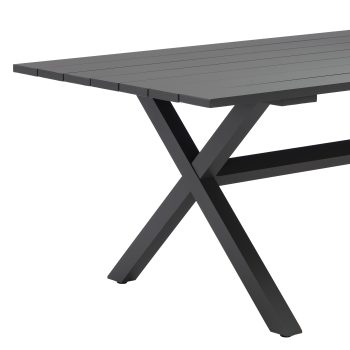 96922250 Vaskin Terrastafel 250x98cm Antraciet 4hr