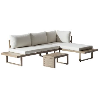 96922290 Indra Hoeklounge 3pcs Champagne 1hr