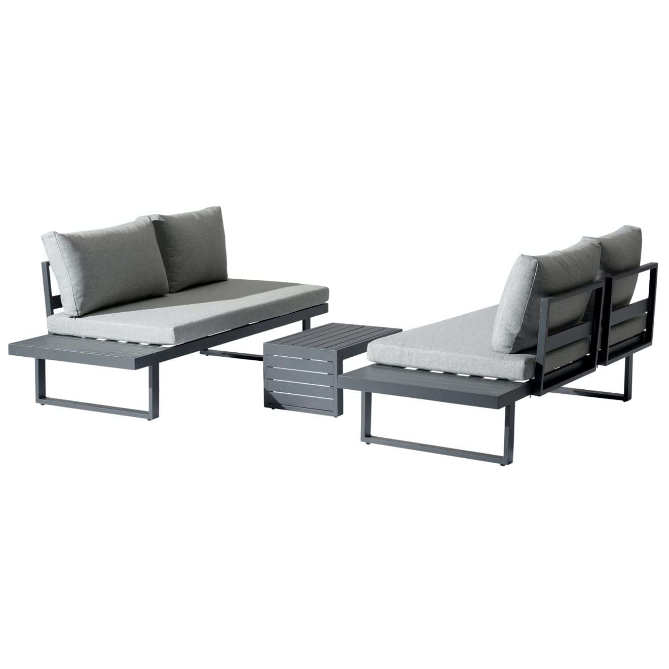 96922300 Indra Hoeklounge 3pcs Antraciet 2hr