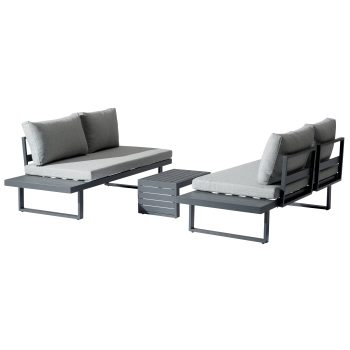 96922300 Indra Hoeklounge 3pcs Antraciet 2hr
