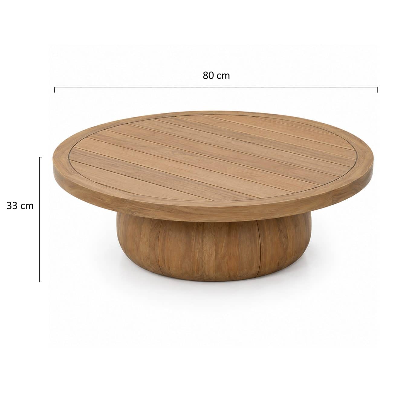 96924180 Bromo Salontafel ø80cm Afmetingenhr
