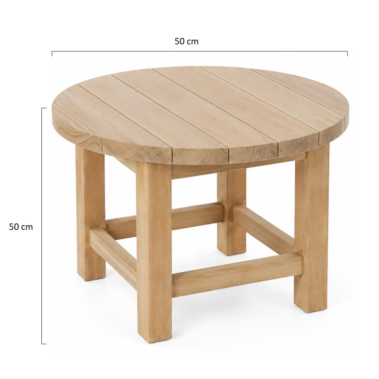 96924250 Bumi Bijzettafel R50cm Afmetingenhr