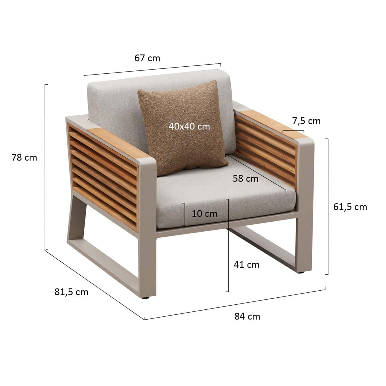 95419510 Loungeset New York Zand Afmeting 1
