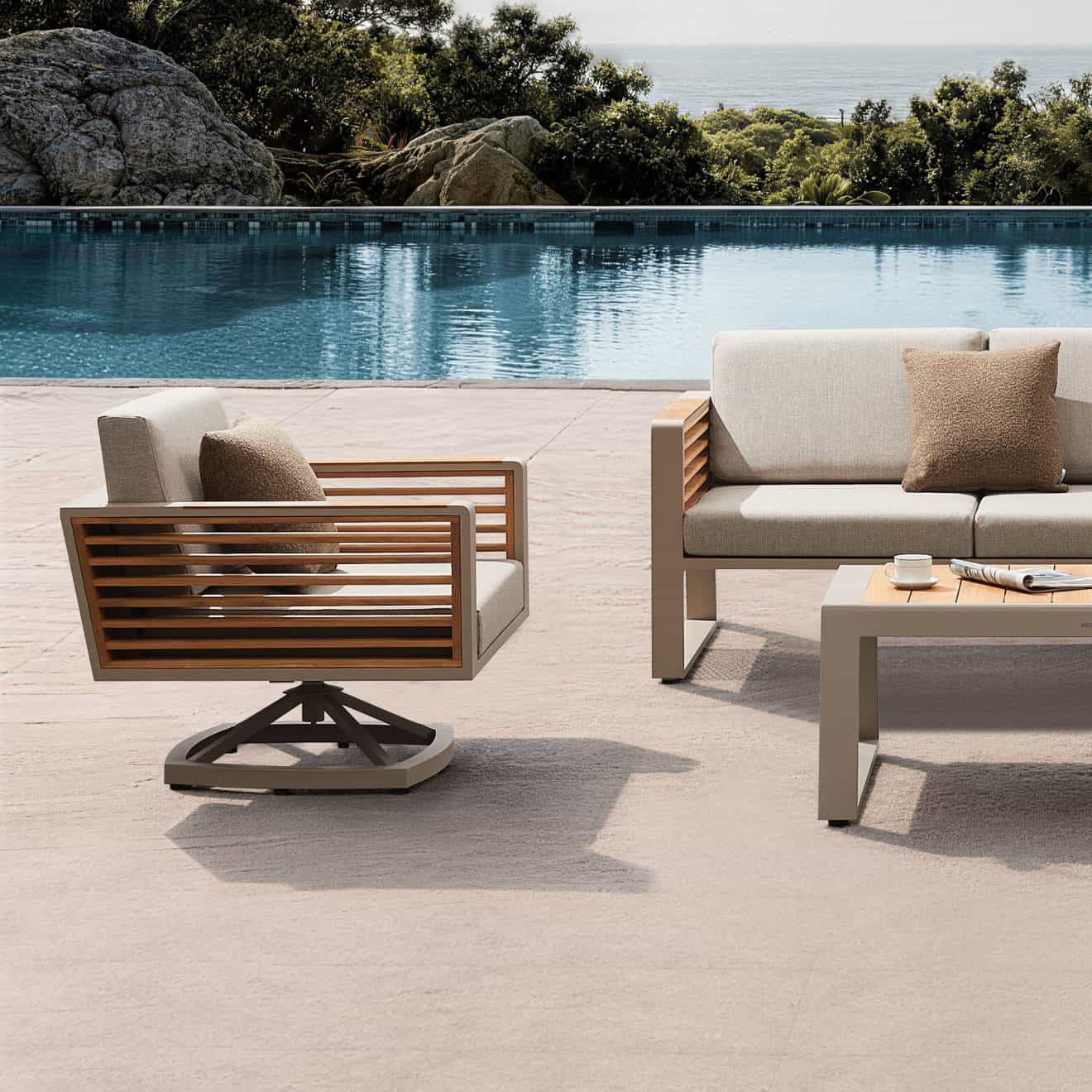 95419610 New York Swivel Loungestoel Sfeer 1