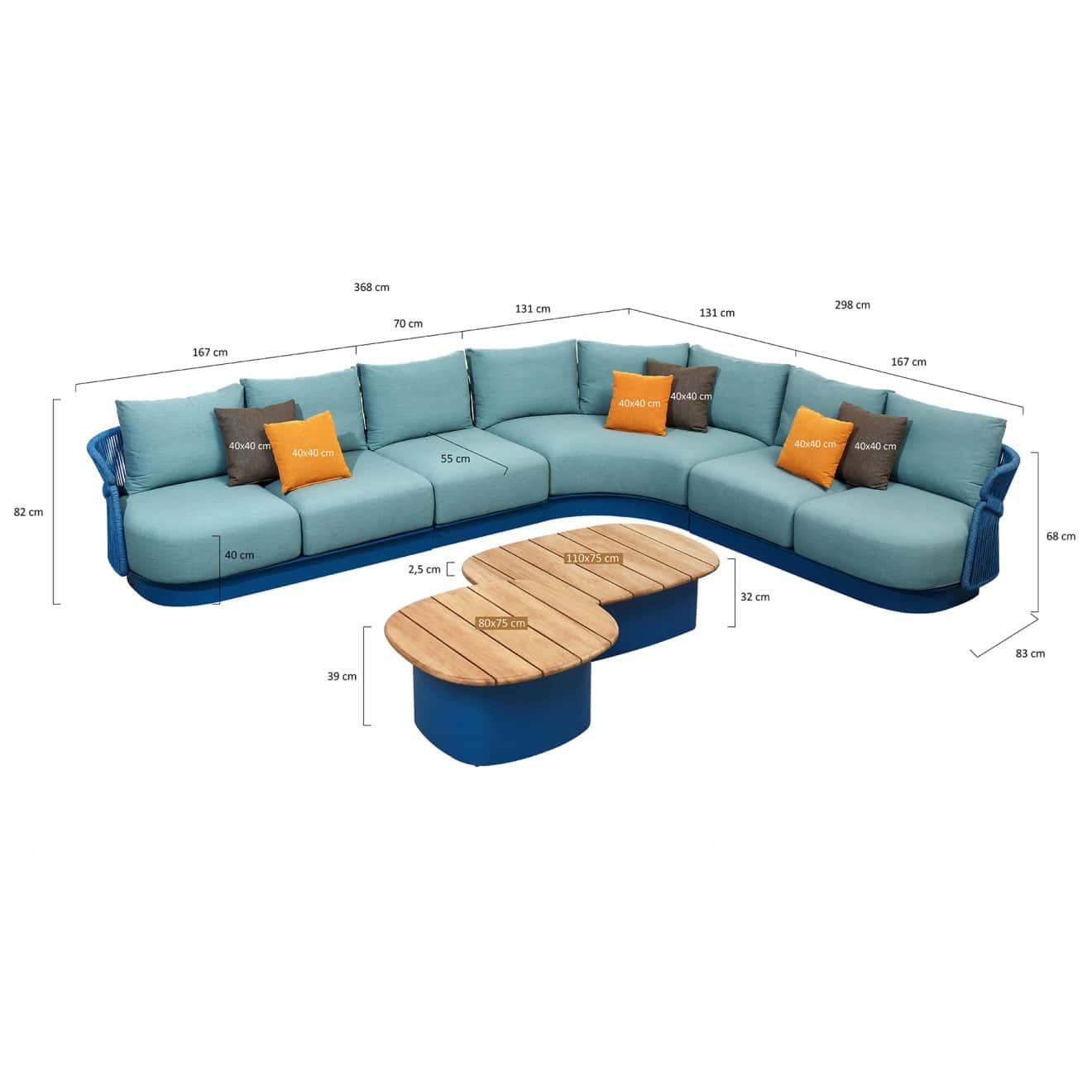 95420050 Aio Hoeklounge Blauw 2