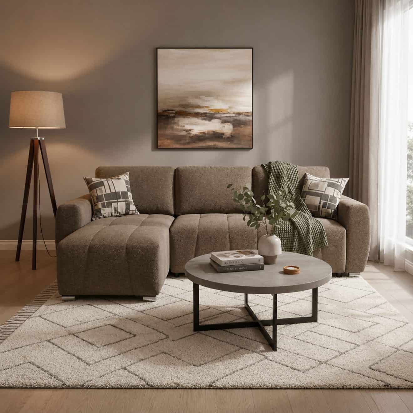 96517050 Morgan Slaapbank Chaise Longue Donker Bruin 6hr