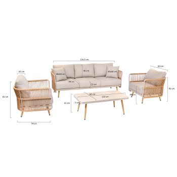 96962310 Bay Loungeset Afmeting