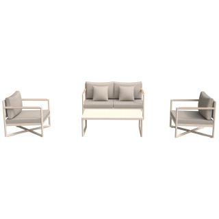 96962320 Lago Loungeset Taupe 2 Seat 1
