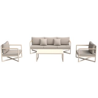 96962330 Lago Loungeset Taupe 3 Seat 1