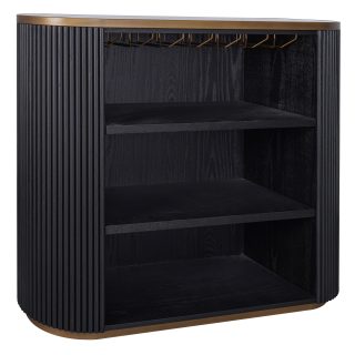 95100280 Marezza Buffetkast Eiken Zwart Zwart Epoxy 1hr
