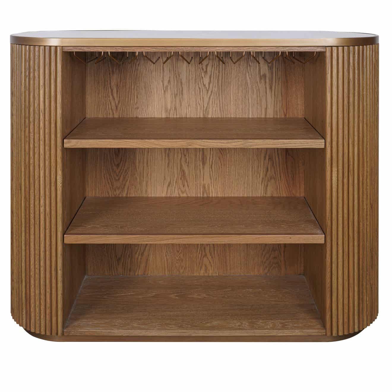 95100290 Marezza Buffetkast Eiken Naturel Zwart Epoxy 2hr