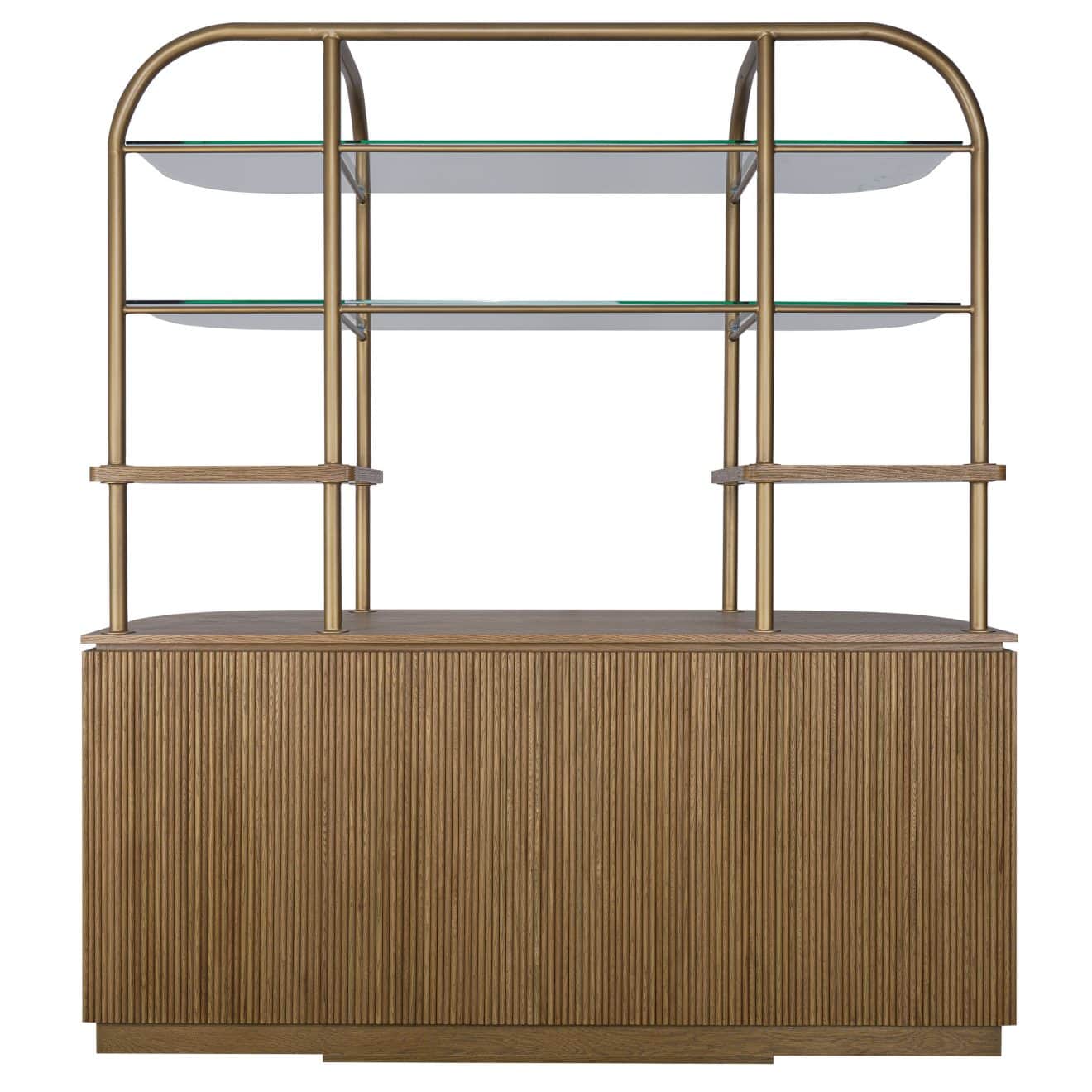 95200050 Salerno Achterkast Naturel Eiken Messing 4hr
