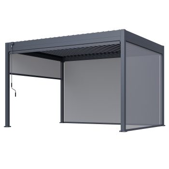 96924570 Reflect Eco 3x4m Antraciet Zonnescherm 1