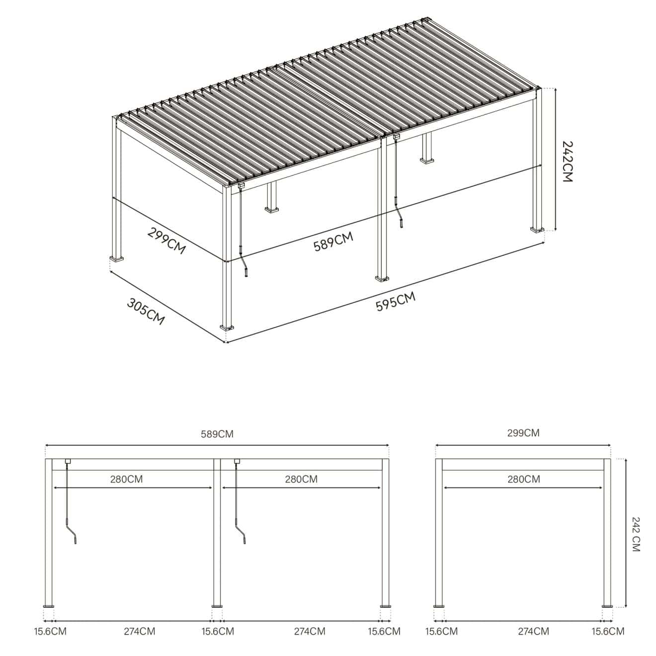 96924580 Reflect Eco 3x6m Antraciet Afmetingen 1