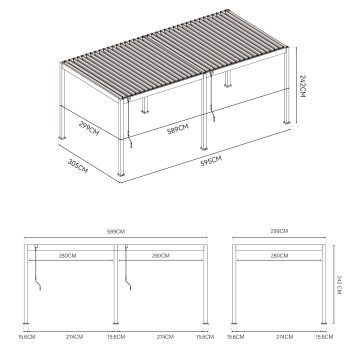 96924580 Reflect Eco 3x6m Antraciet Afmetingen 1