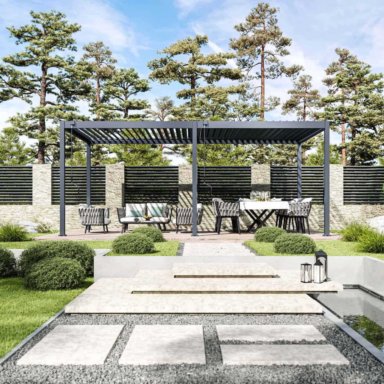 96924580 Reflect Eco 3x6m Antraciet Sfeer 1