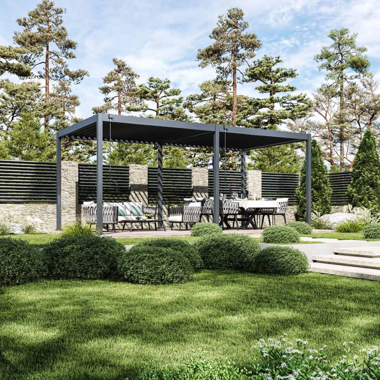 96924580 Reflect Eco 3x6m Antraciet Sfeer 2
