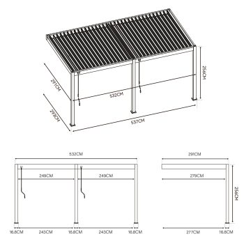 96924610 Reflect Neo Wall 3x5m Afmeting 1
