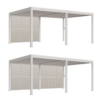96924650 Reflect Duo 4x6m Sand Louvre 1