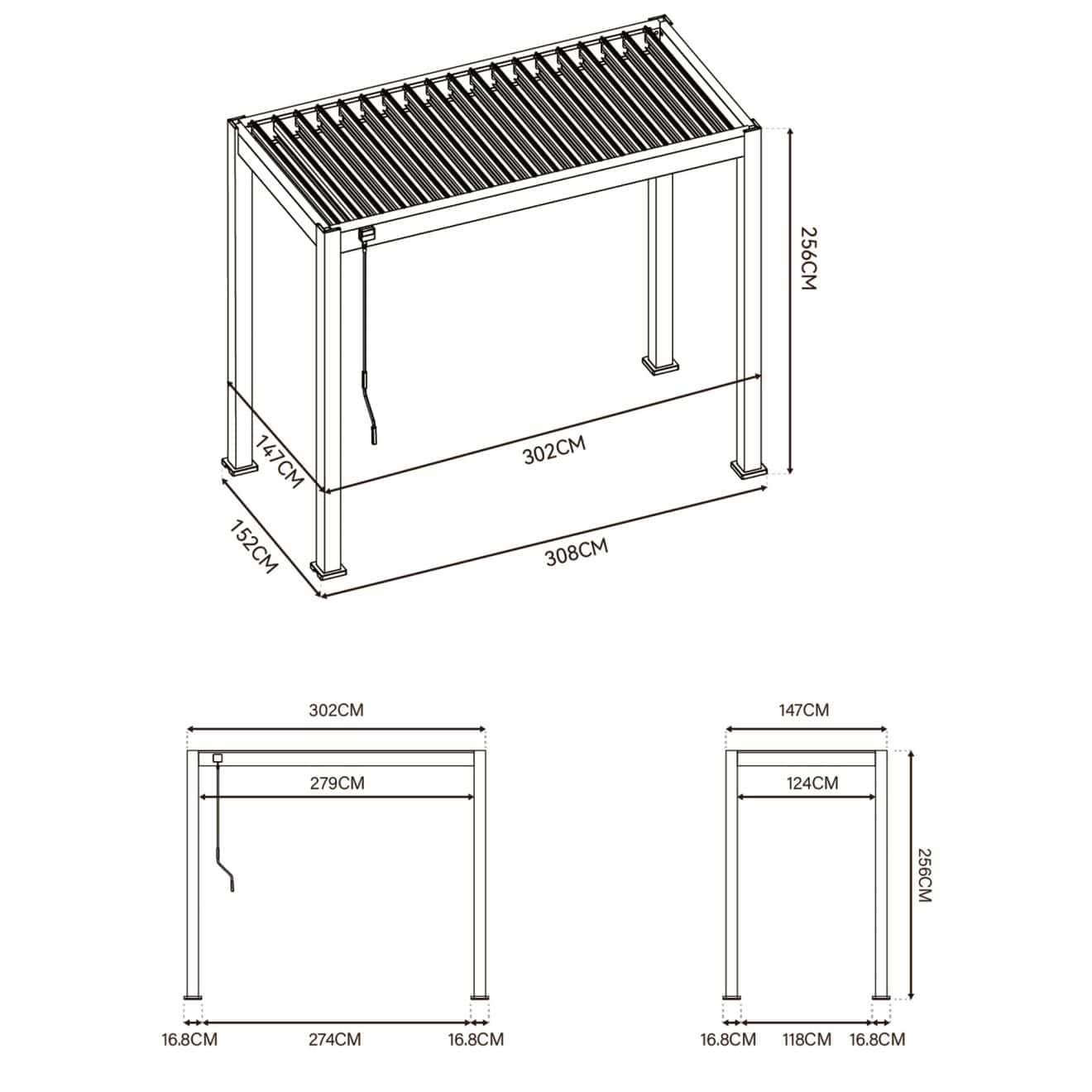 96924760 Reflect Bbq Cover Antraciet Afmeting 1