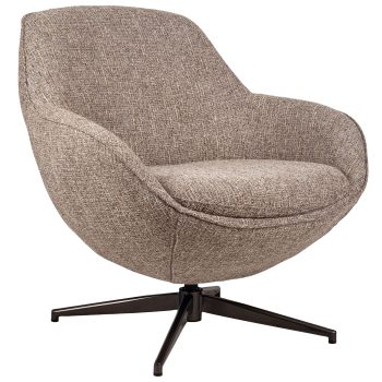 96130330 Bruno Loungestoel Draaibaar Bruin 1hr